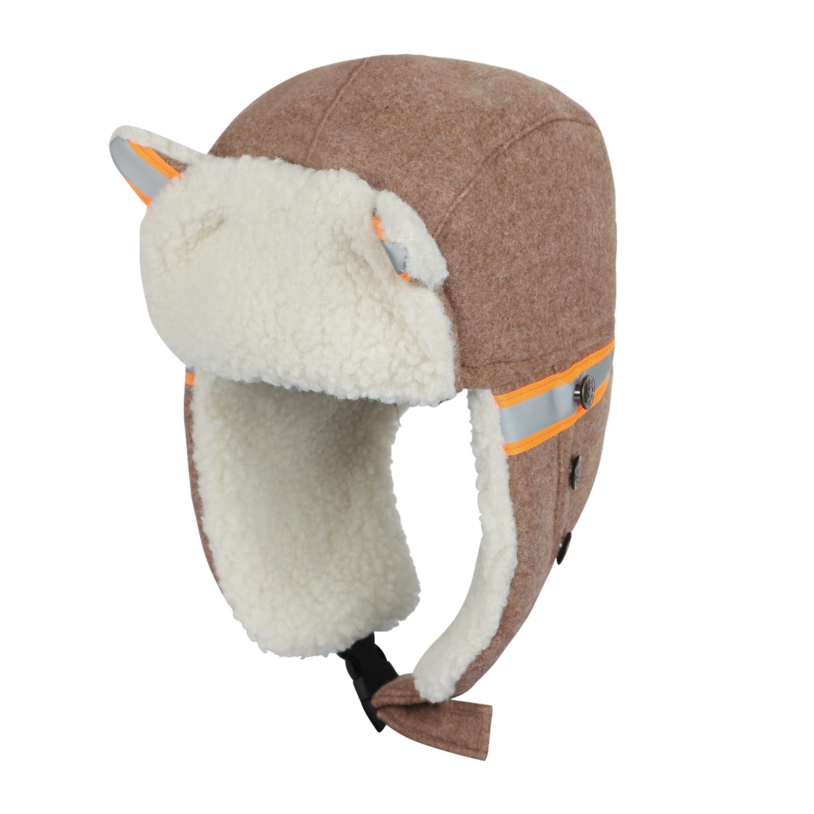Bonnet Enfant Oreilles De Chat Tricoté - Hiver Chaud Et Doux - Taille Unique 3-12 Ans (50-54 Cm) - Élastique Avec Cordon - Pour Fille Et Garçon - 9