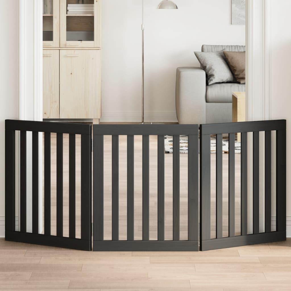Barrière pour chien en bois pour salon et cuisine | Enclos de séparation intérieur pliable