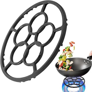 Electric Stove Wok Ring - Cast Iron Wok Support Ring, Cookware Accessories, Stove Accessories, Kitchen Utensils for Home Kitchen, Portable Stove Stand, Wok Support Ring, Cookware Accessories