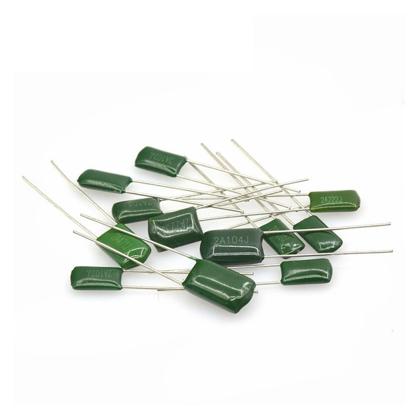 ICXLPMC 50PCS 2A104J 2A104 100V 0.1UF 100nF 2A104 Polyester Film capacitor