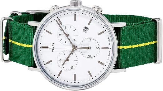 timex weekender chrono green