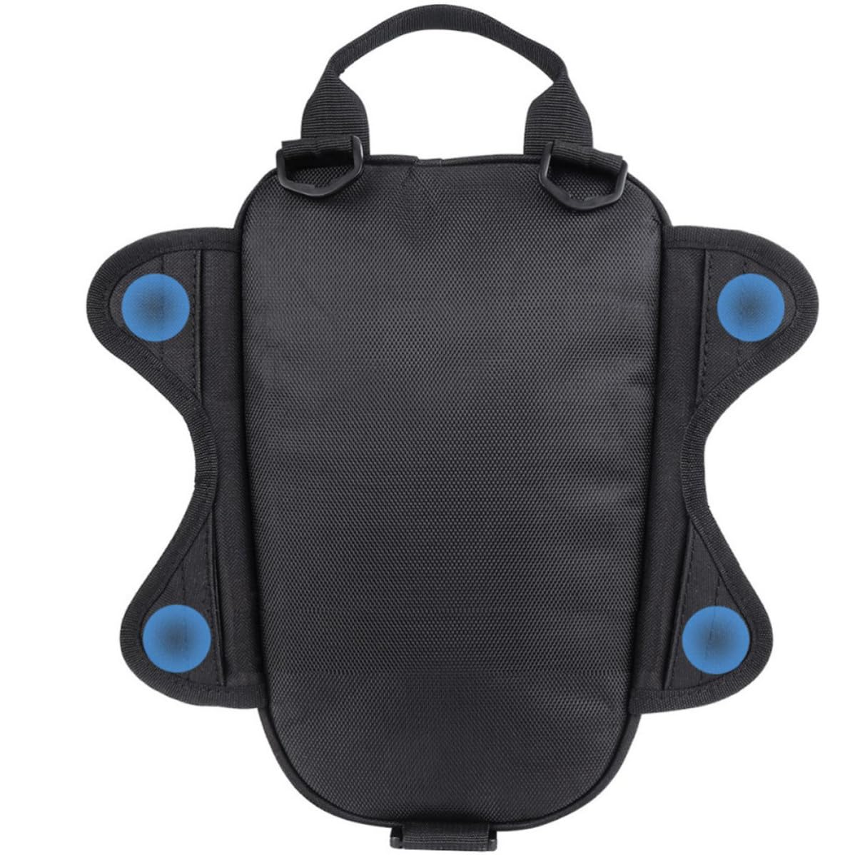 Bolsa de Depósito para Motocicleta Negra de Tela Oxford