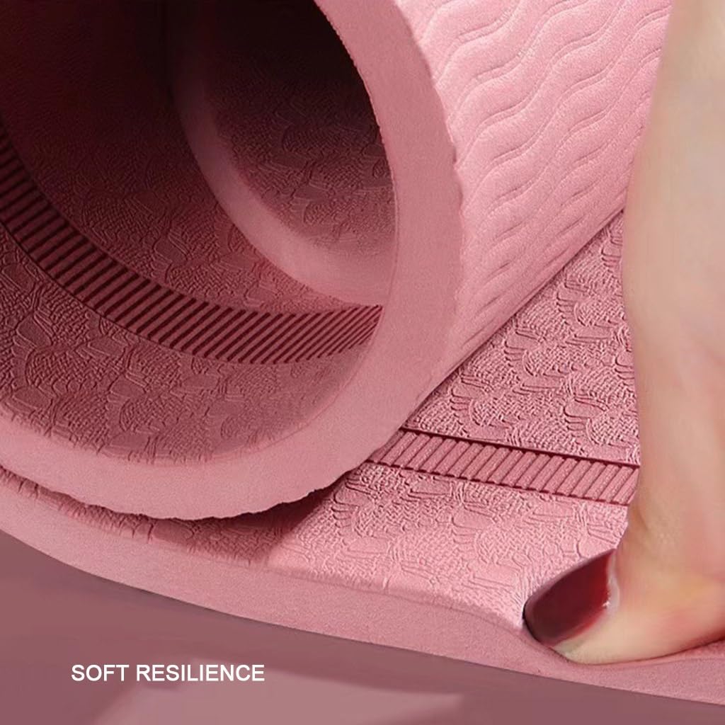 TABOJS Estera de cuerda para saltar para interiores y exteriores, extragruesa, absorbente de golpes, antideslizante, protección del suelo, esteras de entrenamiento para yoga, pilates, ejercicio físico