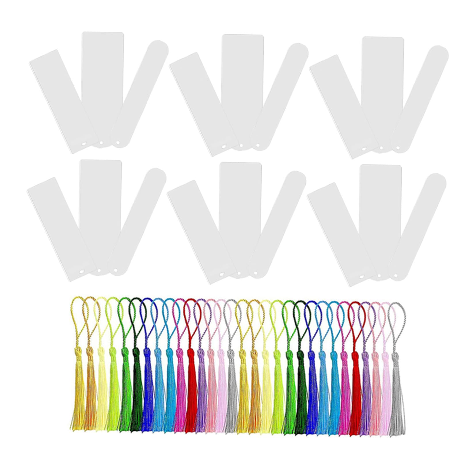 Homoyoyo Segnalibri Trasparenti Con Nappe Forniture Per Segnalibri Trasparenti Materiali Per Artigianato In Acrilico Vuoto Segnalibro Vuoto In Acrilico