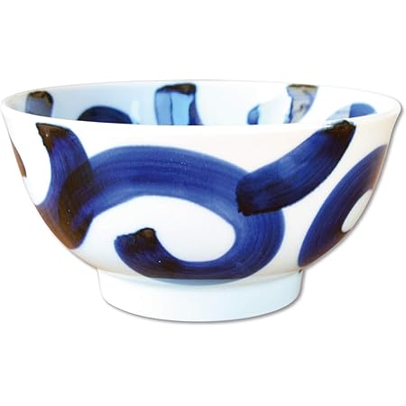 Amazon Co Jp どんぶり おしゃれ 麺鉢 丼 食器 どんぶり鉢 器 有田焼 波佐見焼 太唐草 麺丼 17 2cm 日本製 ホーム キッチン