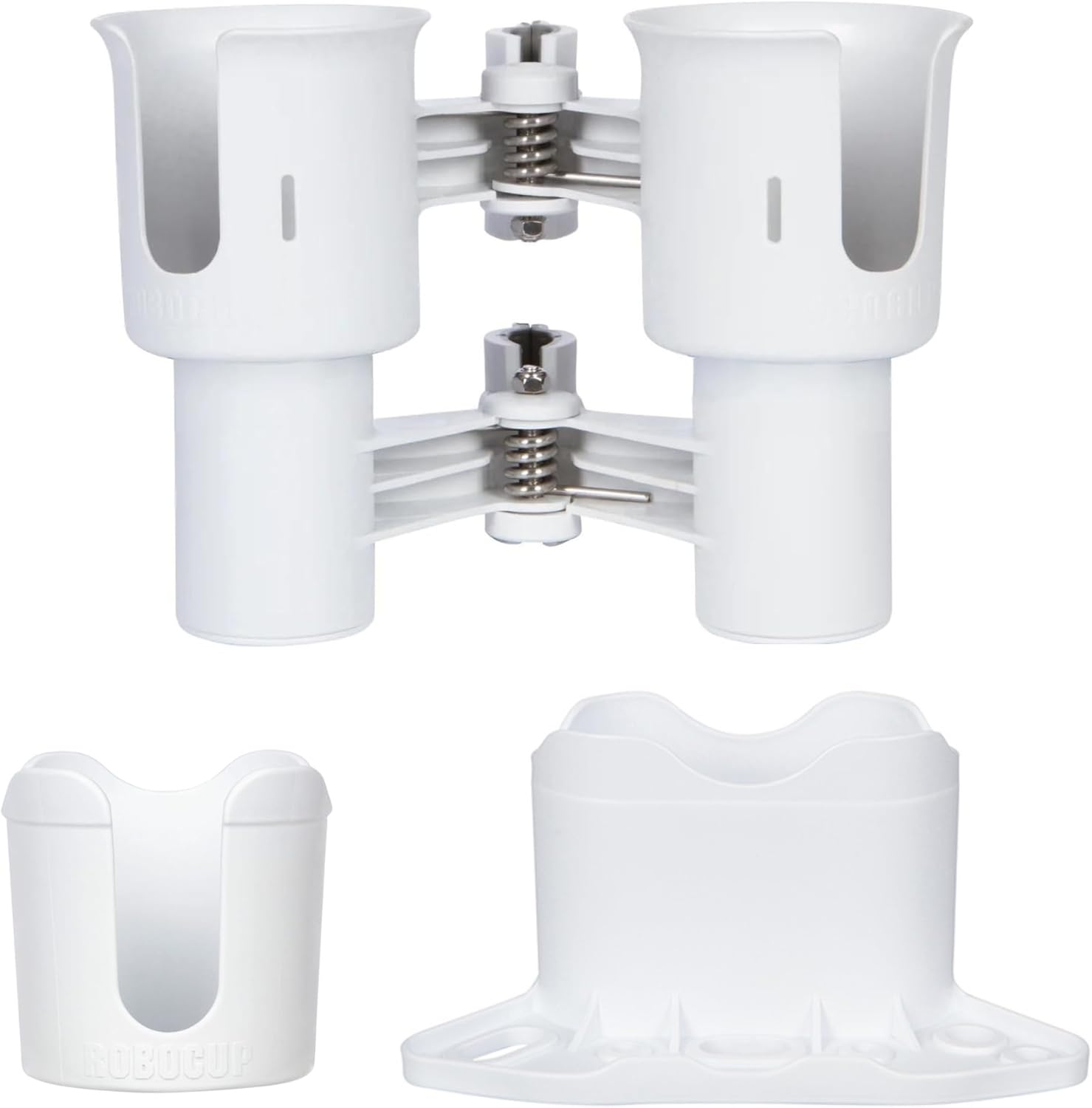 ROBOCUP White Trio Bundle: Includes 1 RoboCup, 1 Plus and 1 Holster