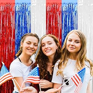 4packredbluewhitefoilfringecurtainbackdrop328ftx656ftmetallictinselfoilfringestreamerscurtainsforphotoboothweddingmardigrasbirthdayindependencedaypartydecoration Urban Country Home Decor 4 pack red blue white foil fringe curtain backdrop 328ft x 656ft metallic tinsel foil fringe streamers curtains for photo booth wedding mardi gras birthday independence day party decoration urban country home decor