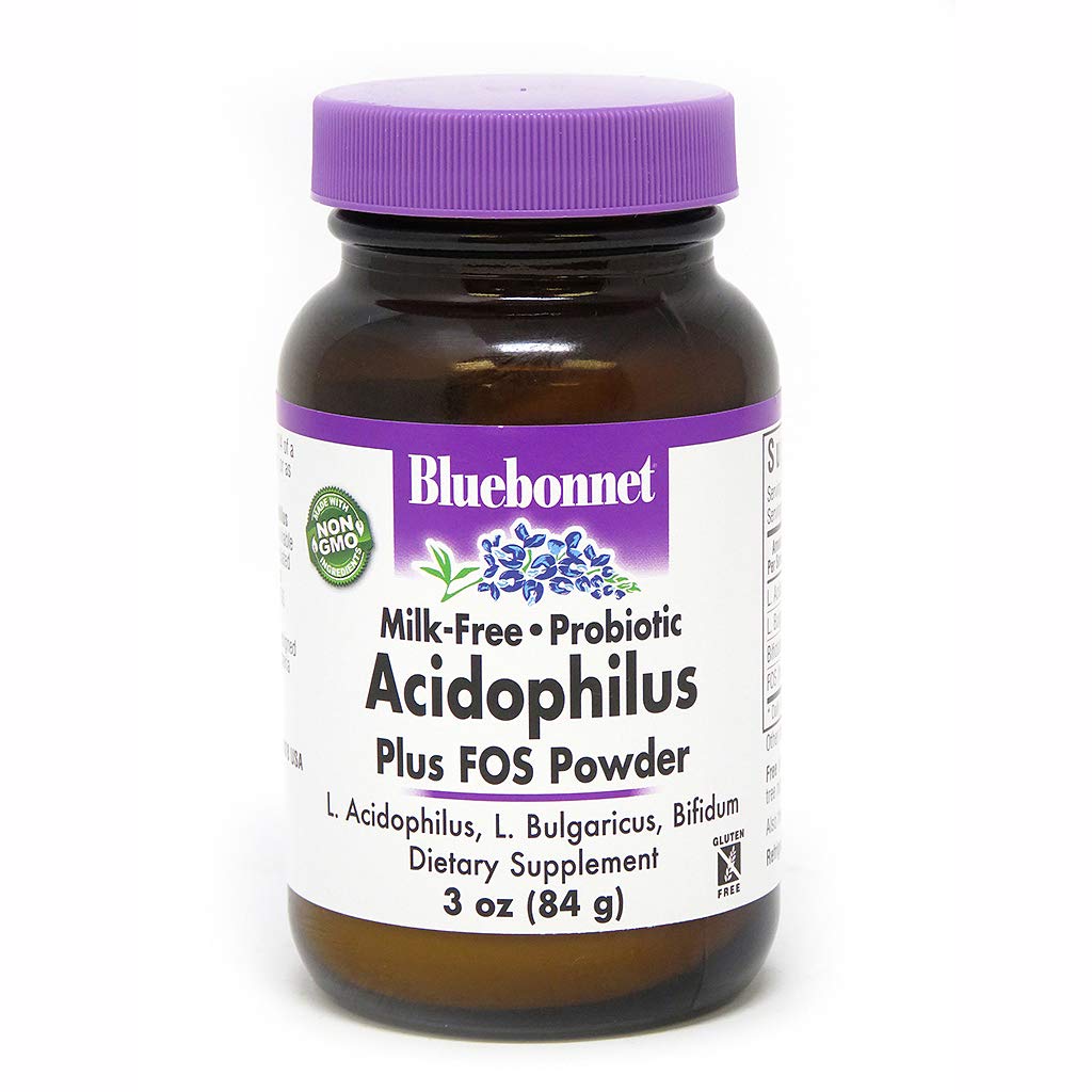 BlueBonnetProbiotic Acidophilus Plus FOS Powder, 3 Ounce