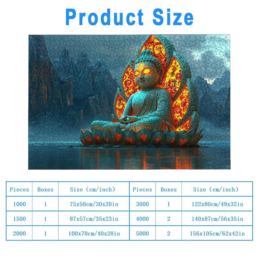 Puzzle 3000 Pièces Adultes, Puzzle 3000 Pieces Zen pour Adultes, Grand Puzzles Bois Paysage avec Boite, Jeu de Concentration pour Toute la Famille, Puzzles pour Décoration Maison, Cadeau Femme, -5459