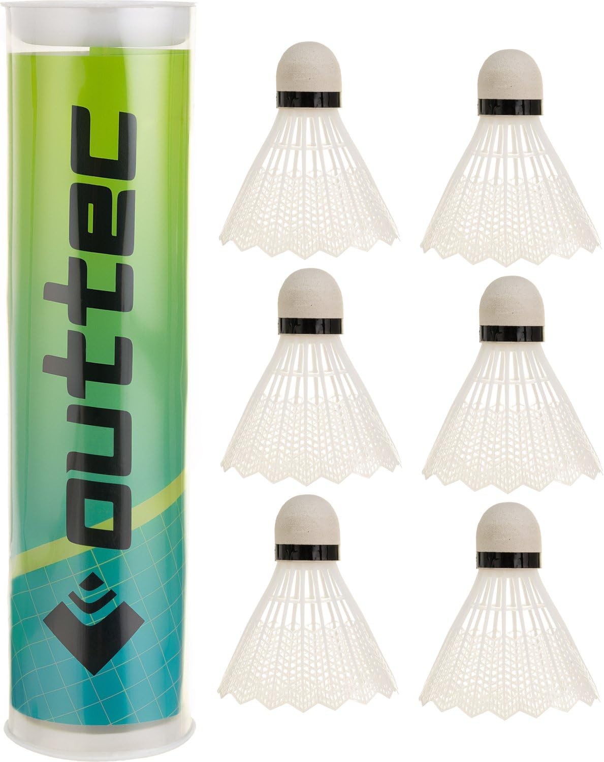 Set de Badminton con 2 Raquetas y 6 Volantes, Incluye Bolsa de Transporte
