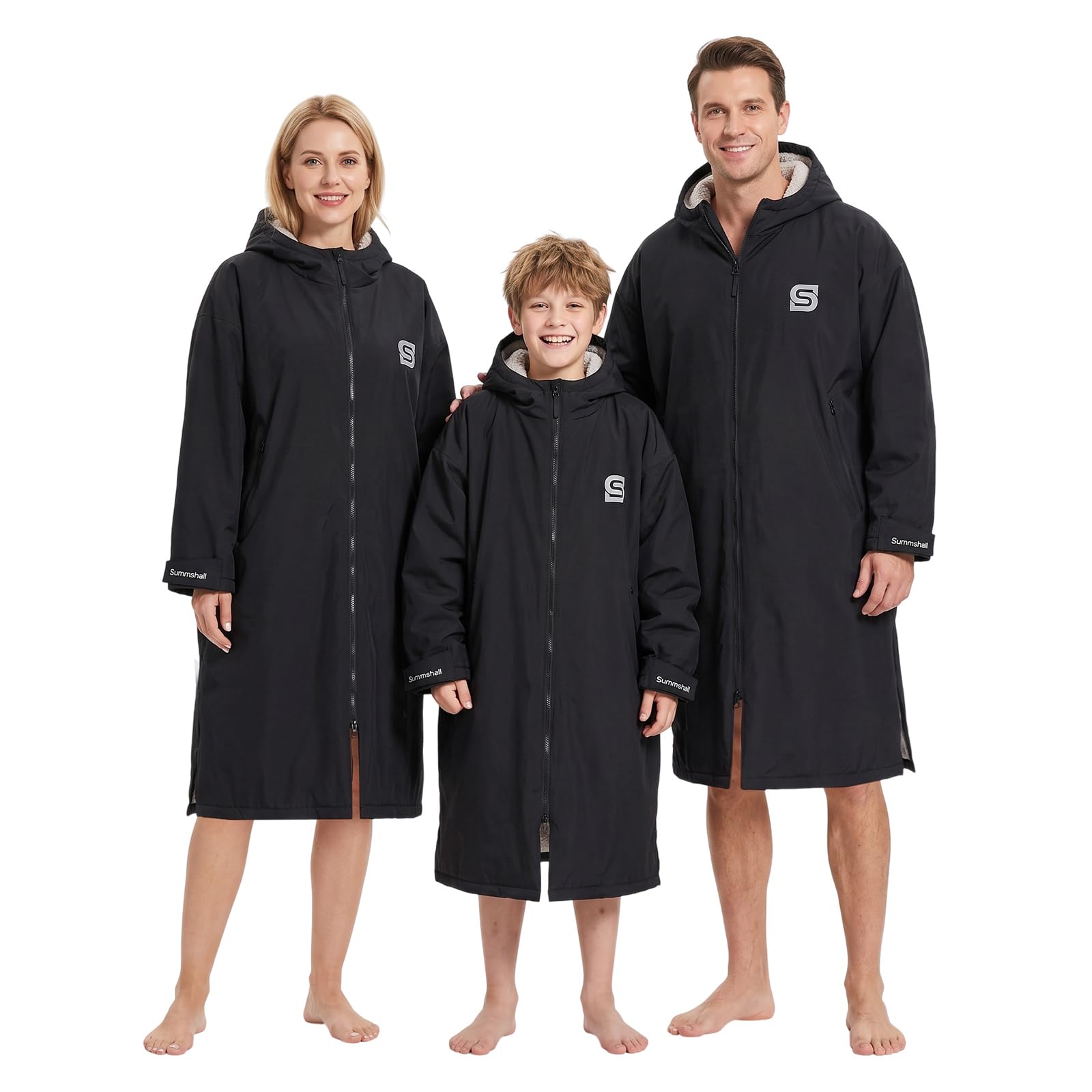 Waterproof Swim Parka Surf Changing Robe for Kids Youth and Adults
