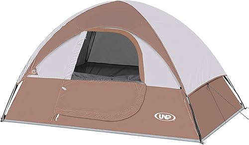 Tienda de campaña para 2 personas, resistente al viento, resistente al viento, con lluvia, fácil de instalar, tiendas de campaña portátiles para