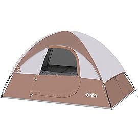 Camping Tent 2 Person, Waterproof Windproof Tent with Rainfly Easy to Set up Portable Dome Tents for Camping