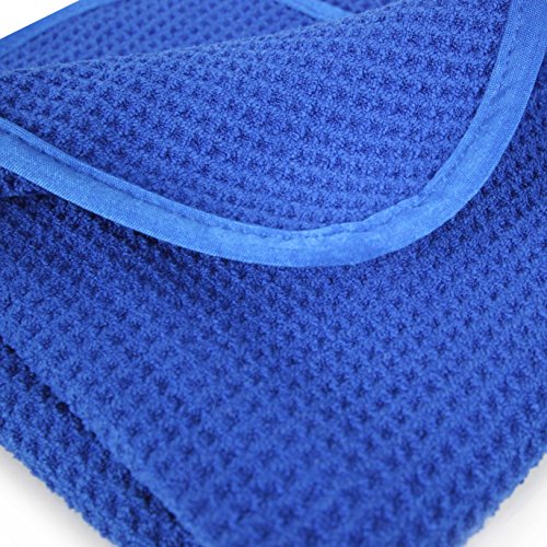 Chemical Guys, Waffle Weave Glass & Window Microfiber Towel, Blue, 24 x 16 - image 3