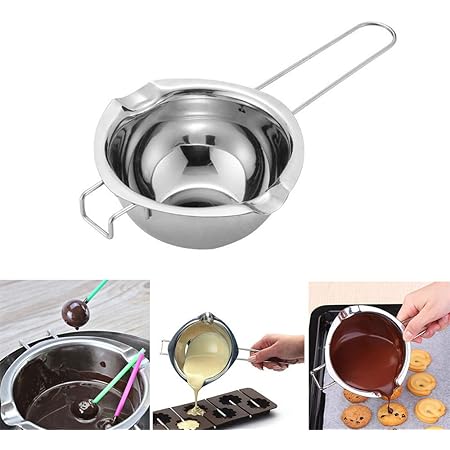 Amazon Kingsie 湯せんボール ステンレス製 取っ手付き 注ぎ口付き ボール チョコレート バター 湯煎 調理 製菓用品 ボール オンライン通販
