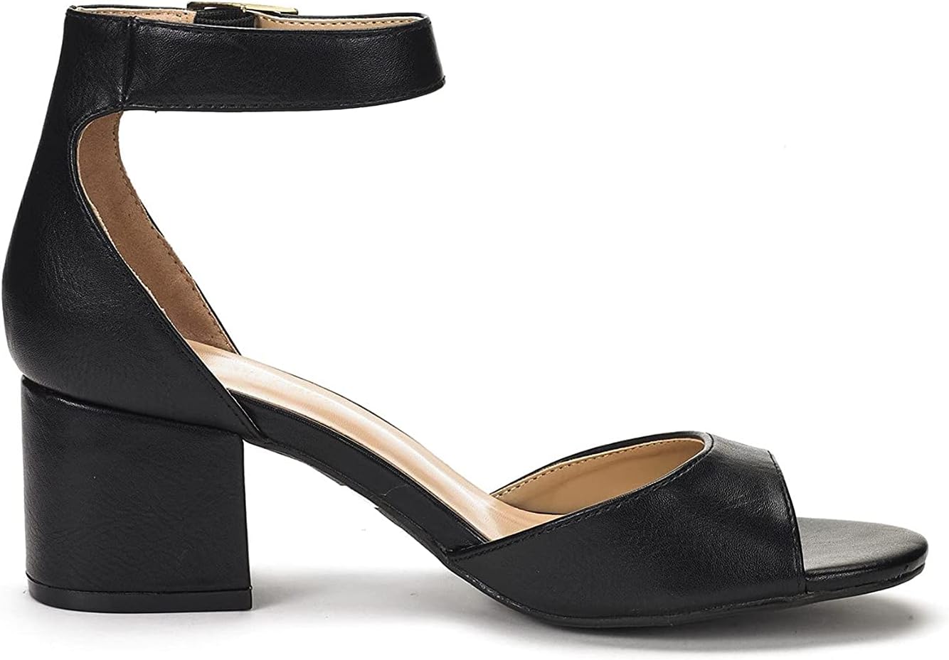 DREAM PAIRS Womens Heels, Chunk Low Heel Comfortable Pump Sandals Dress Shoe - Image 4