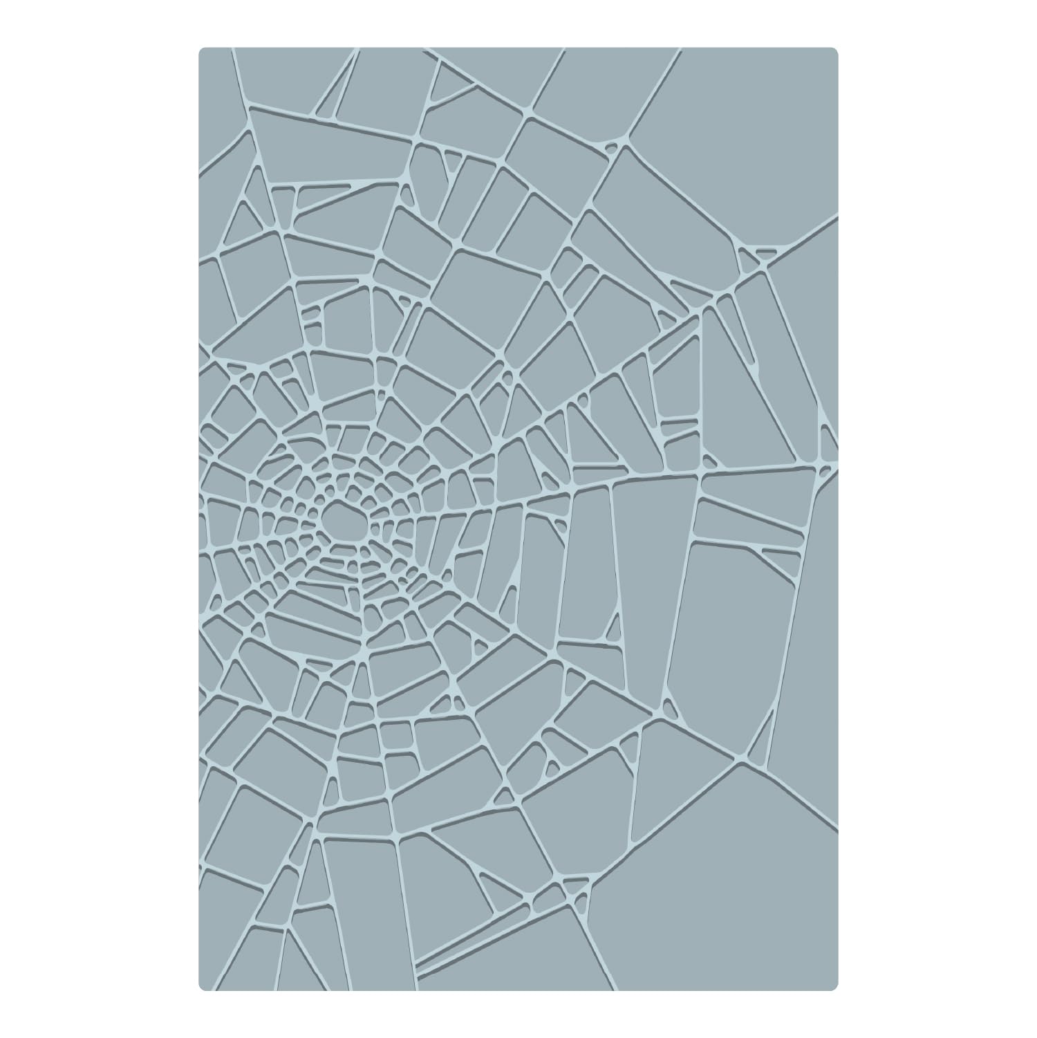 Sizzix 2D Embossing Folder, Large/A5, Vault Cobweb by Tim Holtz, 1 Piece