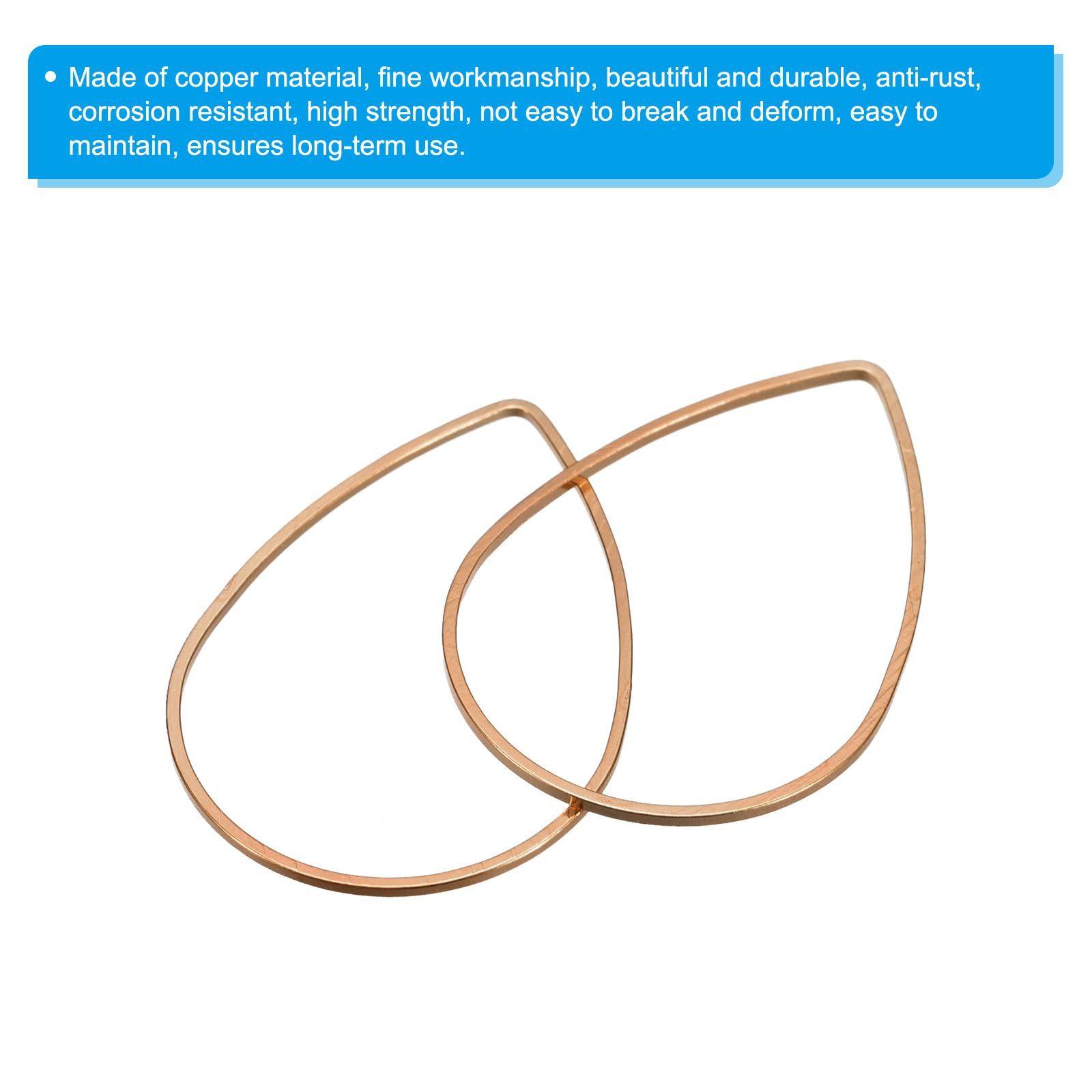 PATIKIL Beading Hoop Earrings - Image 4