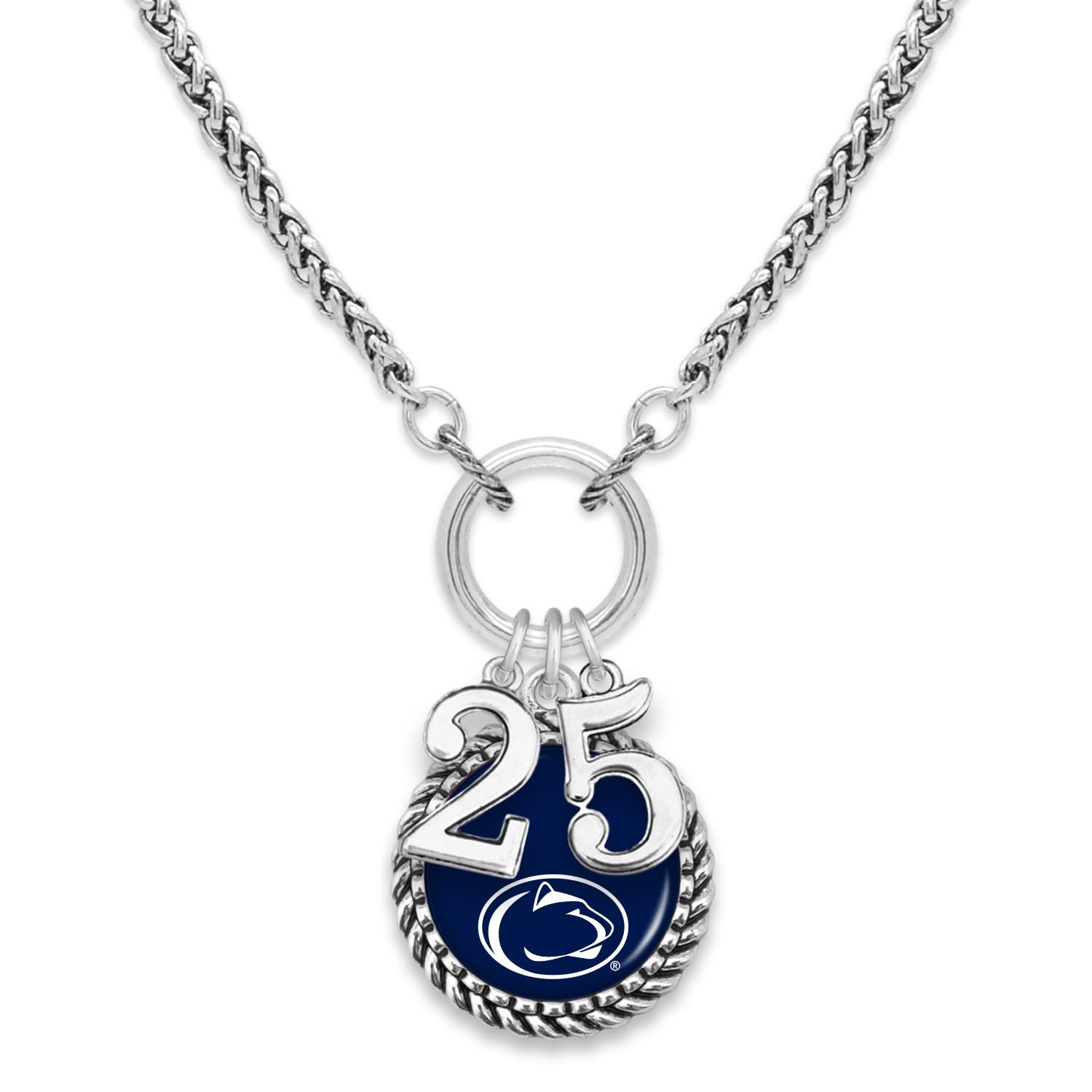 From the Heart Penn State Graduation Year 2025 Silver Necklace Jewelry Licensed PSU