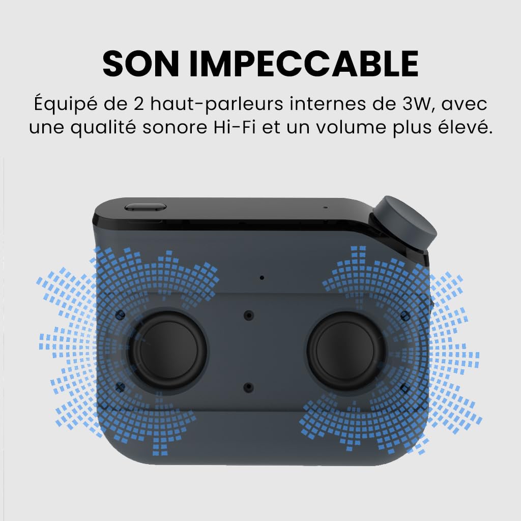Avantree Roadtrip Enceinte Bluetooth Mains Libres Voiture, 6W, Son HiFi, Emetteur FM, Téléphone vers autoradio, réduction du Bruit, Appels clairs, Extinction/Allumage Automatique