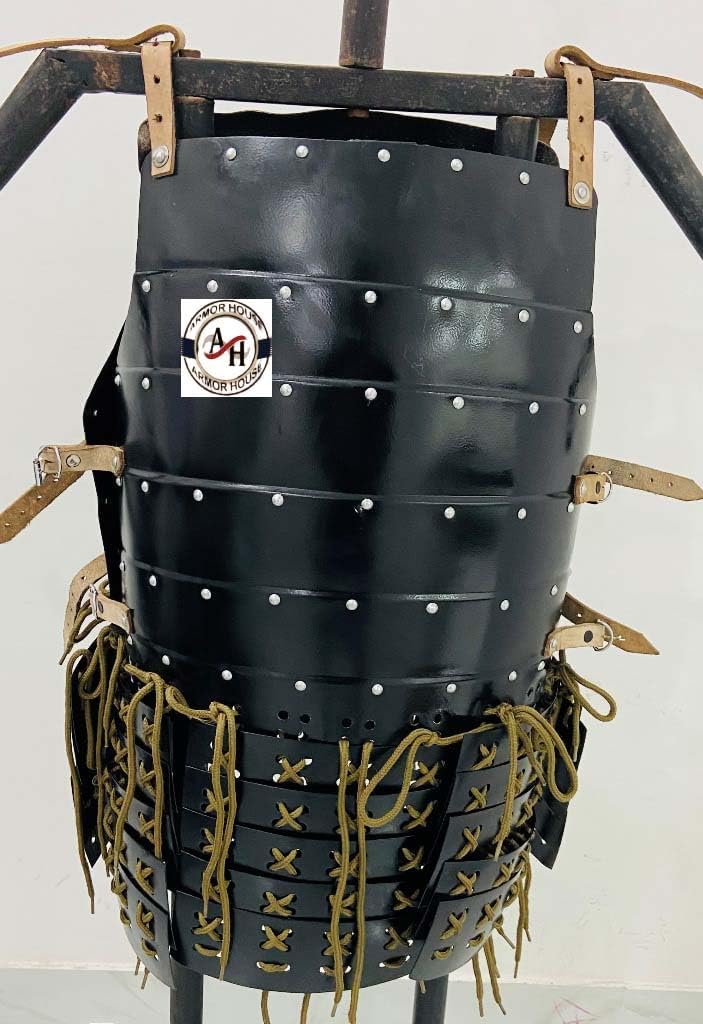 Medieval Japanese Samurai Breastplate - 18 Gauge Steel Samurai Warrior Breastplate Armor Samurai Costume For Cosplay LARP