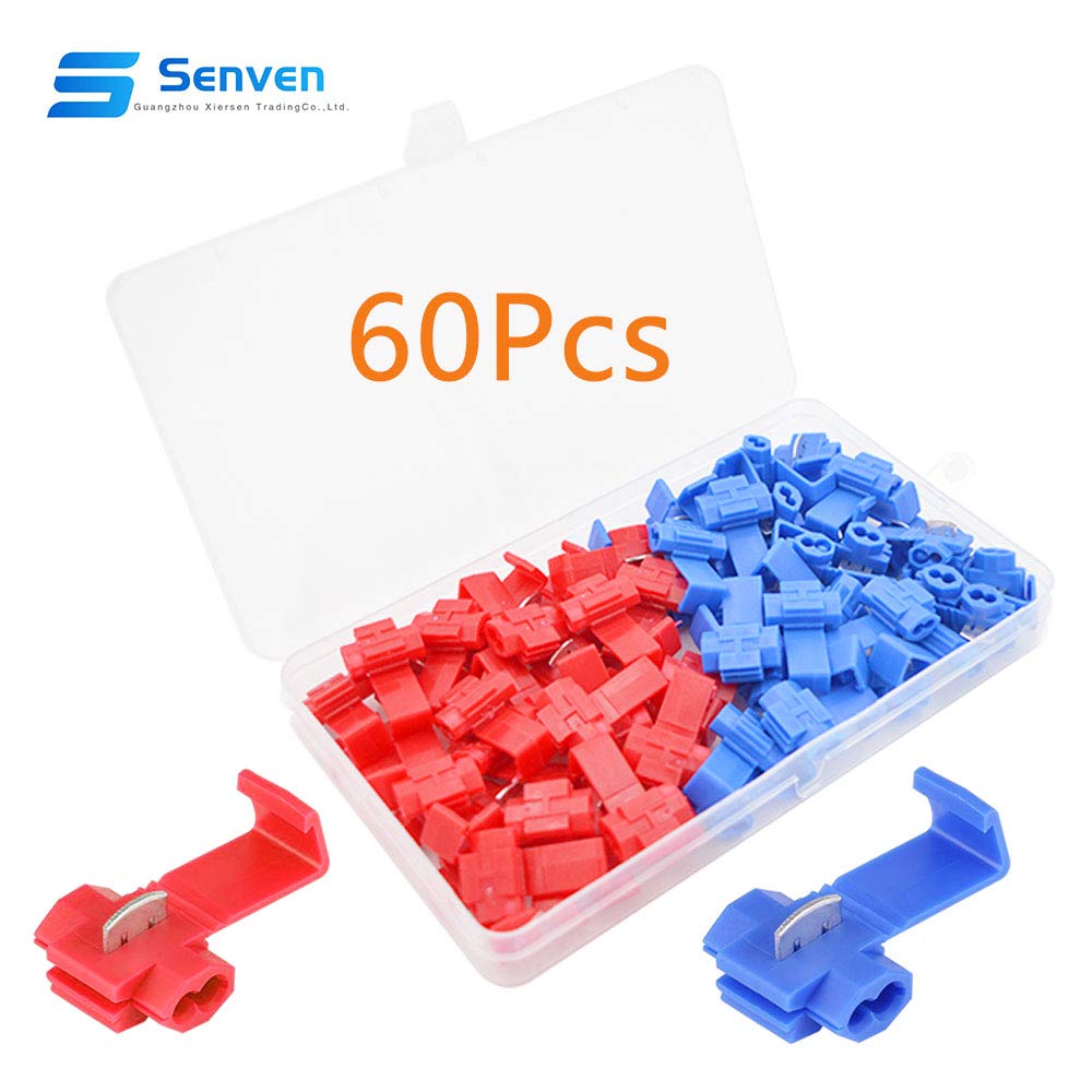 Connettori Rapidi Fili Senvenelec 50 Pezzi - Scozzese, Rosso/Blu/Giallo Per Cablaggio - Foto 4