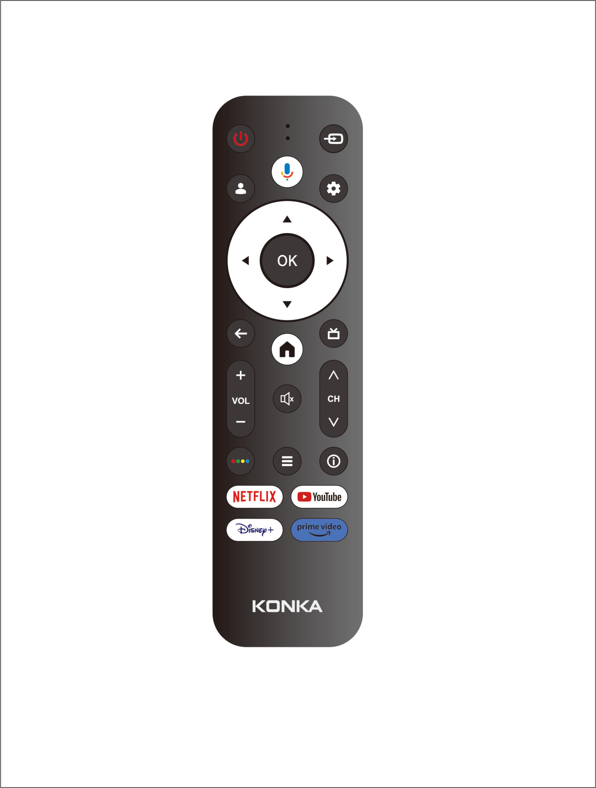 KONKA 65 inch, Google TV, 4K UHD, Frameless, Smart, Shahid, Google