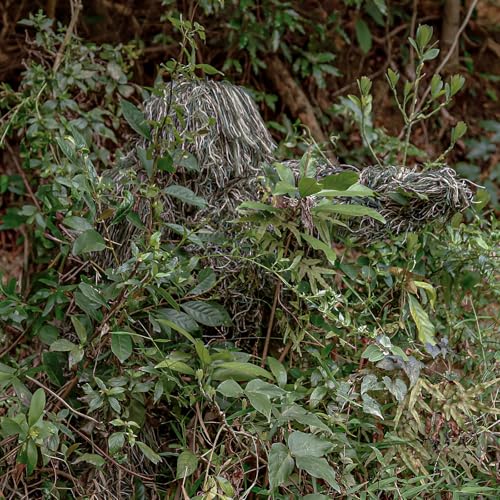 Kalkal DIY Ghillie Suit, 3D Camouflage Hunting Apparel Ghillie Suit for Men, Double-Stitched Design, Adults Youth Woodland Gilly Suit for Halloween Costume Wildlife Photography Hunting