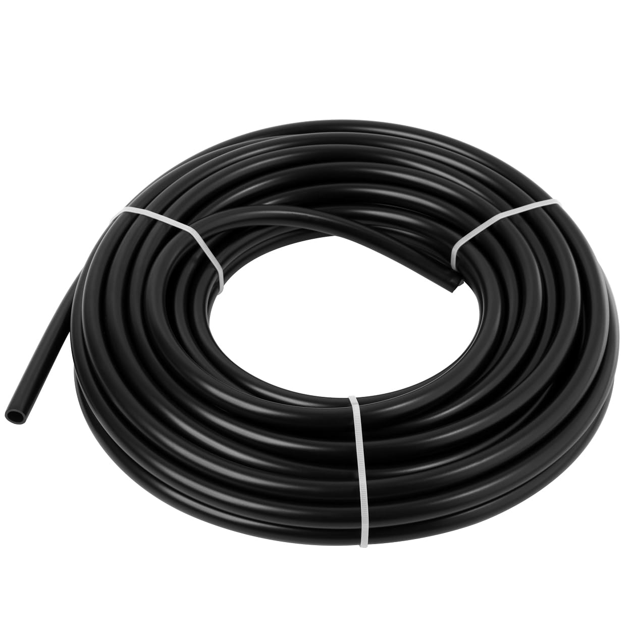 LokoCar Línea de aire de nailon de 50 pies y 1/2 pulgada OD tubo de nailon neumático aprobado por DOT SAE J844 aerolínea para tubos de freno de aire o transferencia de fluidos, color negro