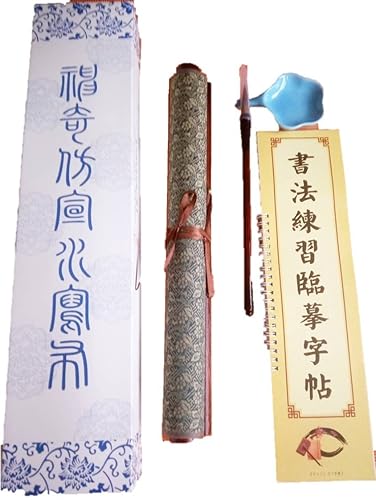 Miniatura 6 de Juego de caligrafía reutilizable para japonés y chino escritura en agua juego de pinceles sintéticos para practicar caligrafía china o el Kanji