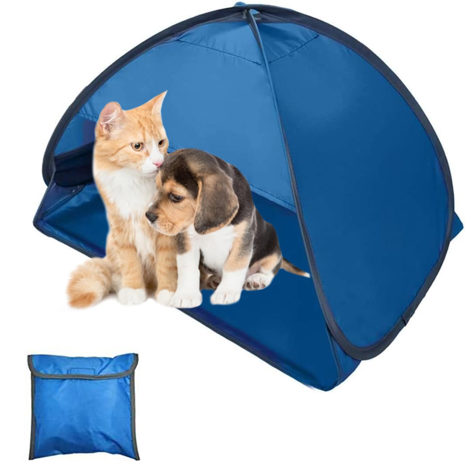 Tenda da Spiaggia Pop Up Blu Mini Taglia M Portatile Parasole Campeggio Picnic