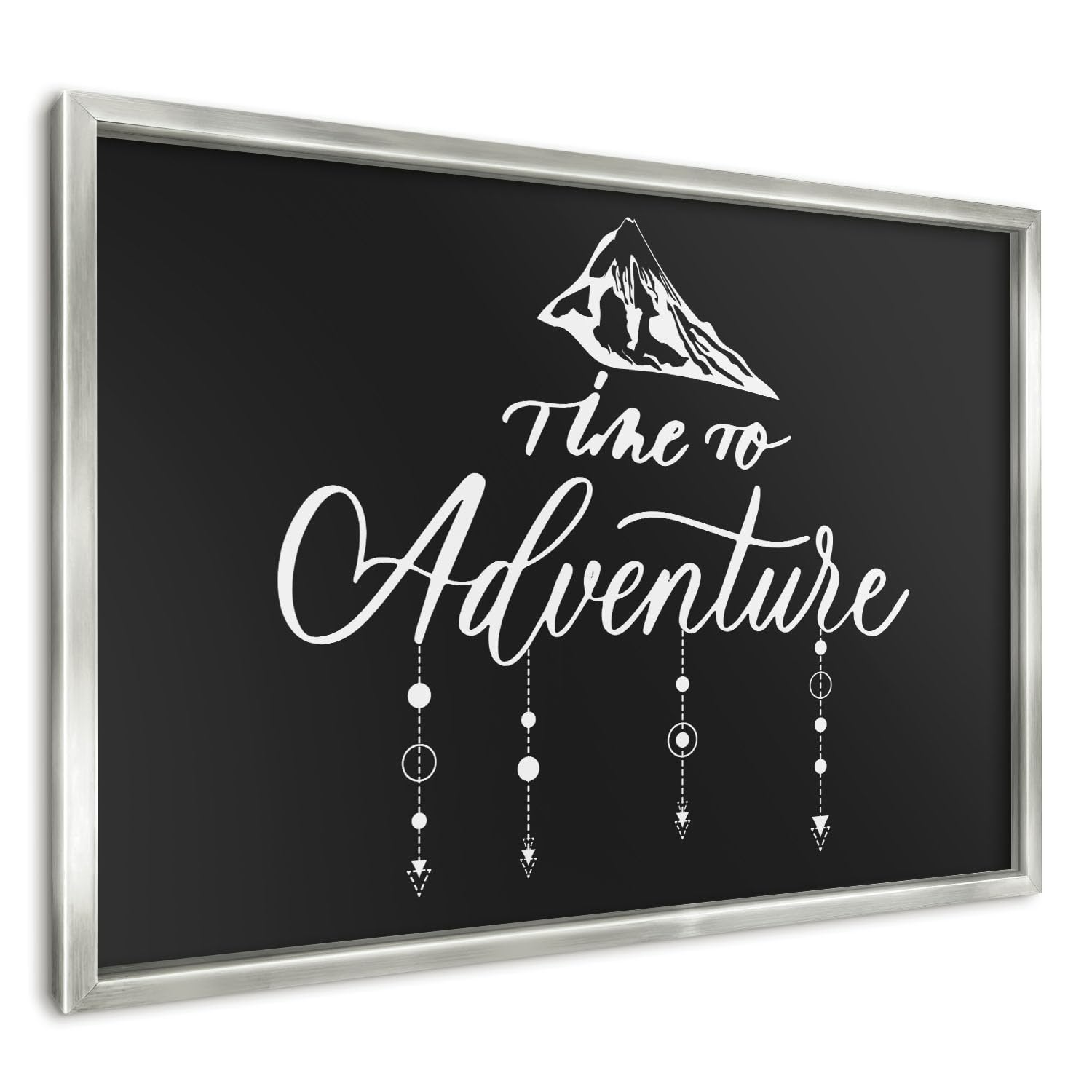 Panel Magnético 60x40 cm | Marco Plateado | La Aventura Te Espera | Montaje Fácil | Pizarra de Pared | Para Restaurante y Bar | Expositor para Menú, Ofertas del Día