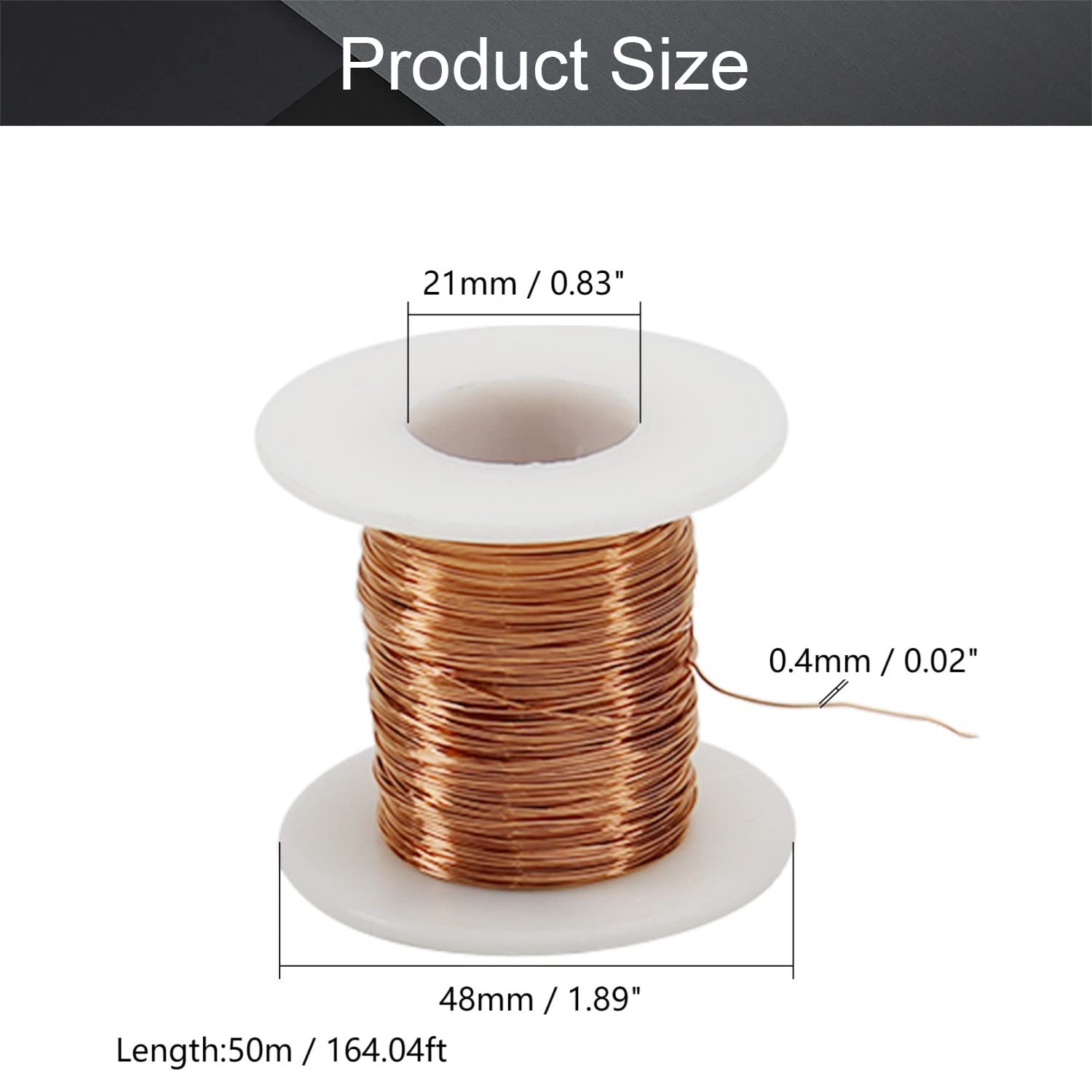 Enameled Magnet Wire - 50m Copper Wire -2
