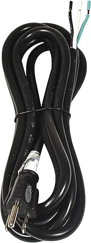 Miniatura 4 de HQRP Cable de fuente de alimentación de repuesto resistente de calibre 14 de 14 puntas, 143C, de 10 pies, 110 V, 115 V, 120 V, coleta para aparato