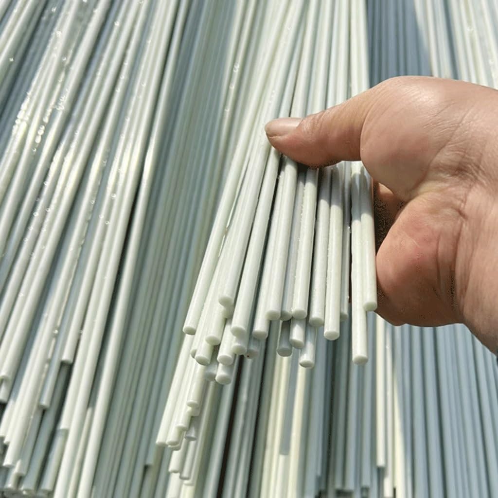10 sztuk białych prętów z włókna szklanego o długości 500 mm i średnicy 0,8–8 mm(10pcsx3.0x500mm)