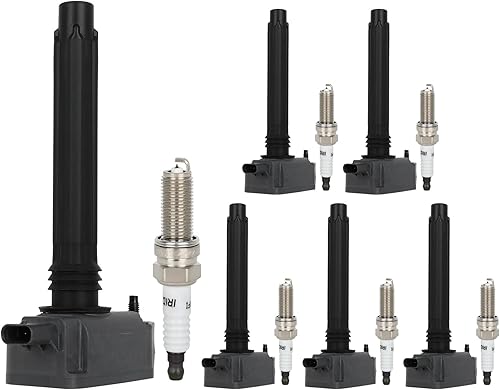 Miniatura 9 de ROADFAR 6 bobinas de encendido con 6 bujías de iridio para Ram para Chrysler para Dodge para Jeep 1500 Pacifica Grand Cherokee Durango Wrangler