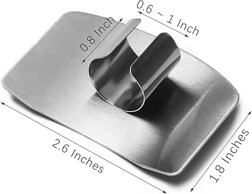 Miniatura 6 de Xing Chen Hai Yang 6 protectores de dedos para cortar alimentos protector de dedos para cortar verduras protectores de dedos de acero para cortar