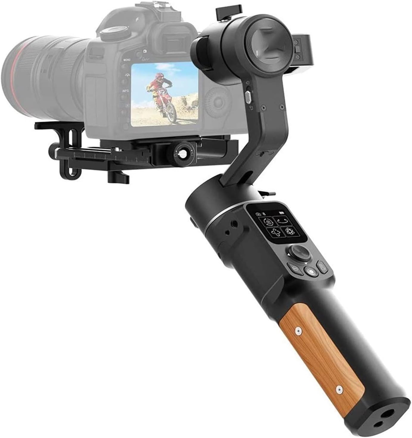 Gimbal Stabilizer Stabilizer AK2000C Foldable Release Plate DSLR Stabilizer 3 Axis Gimbal Stabilizer Automated Axis Locks