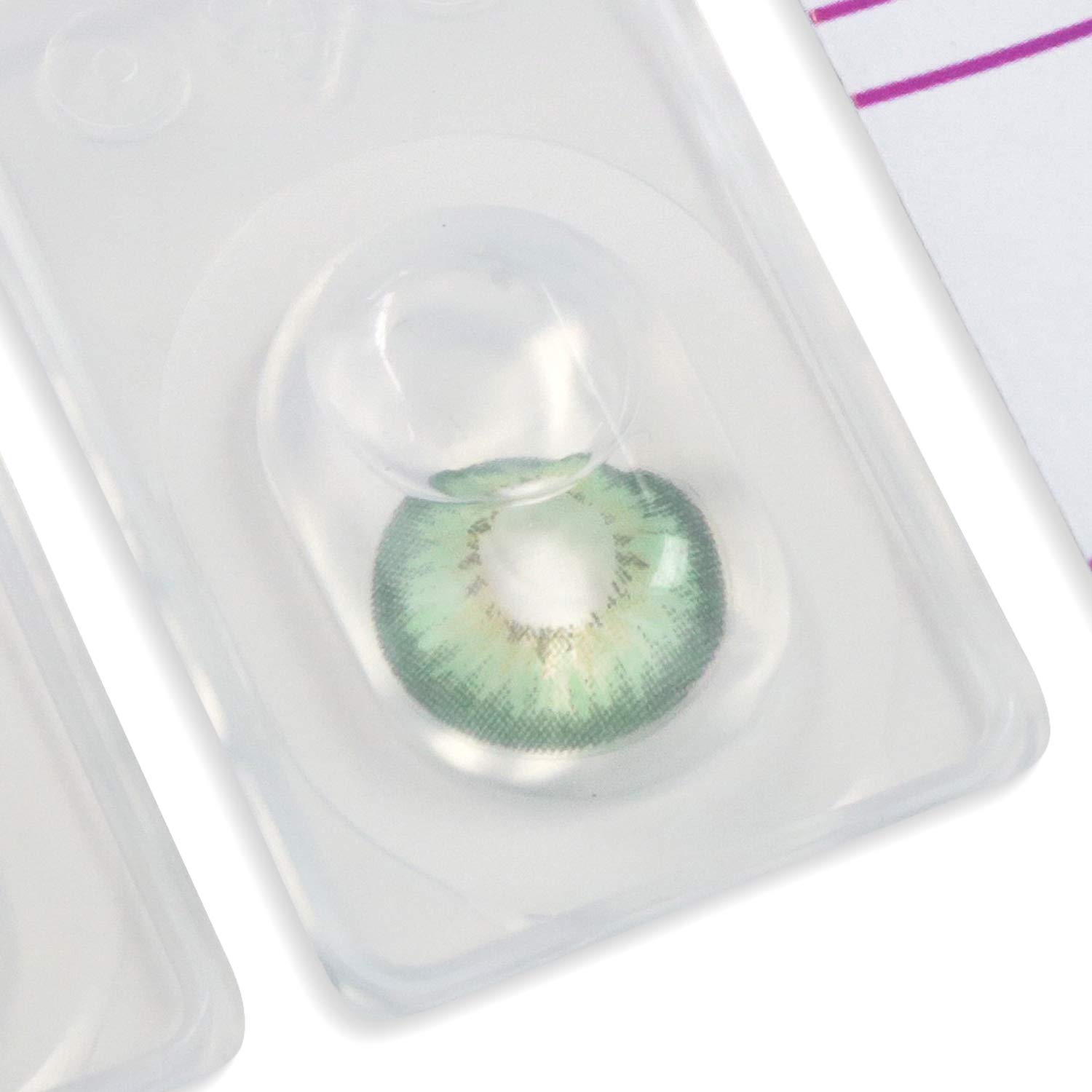 GLAMLENS Lenti a contatto colorate verdi Fresh Green mensili 2 pezzi DIA 14.5 senza correzione 0.00