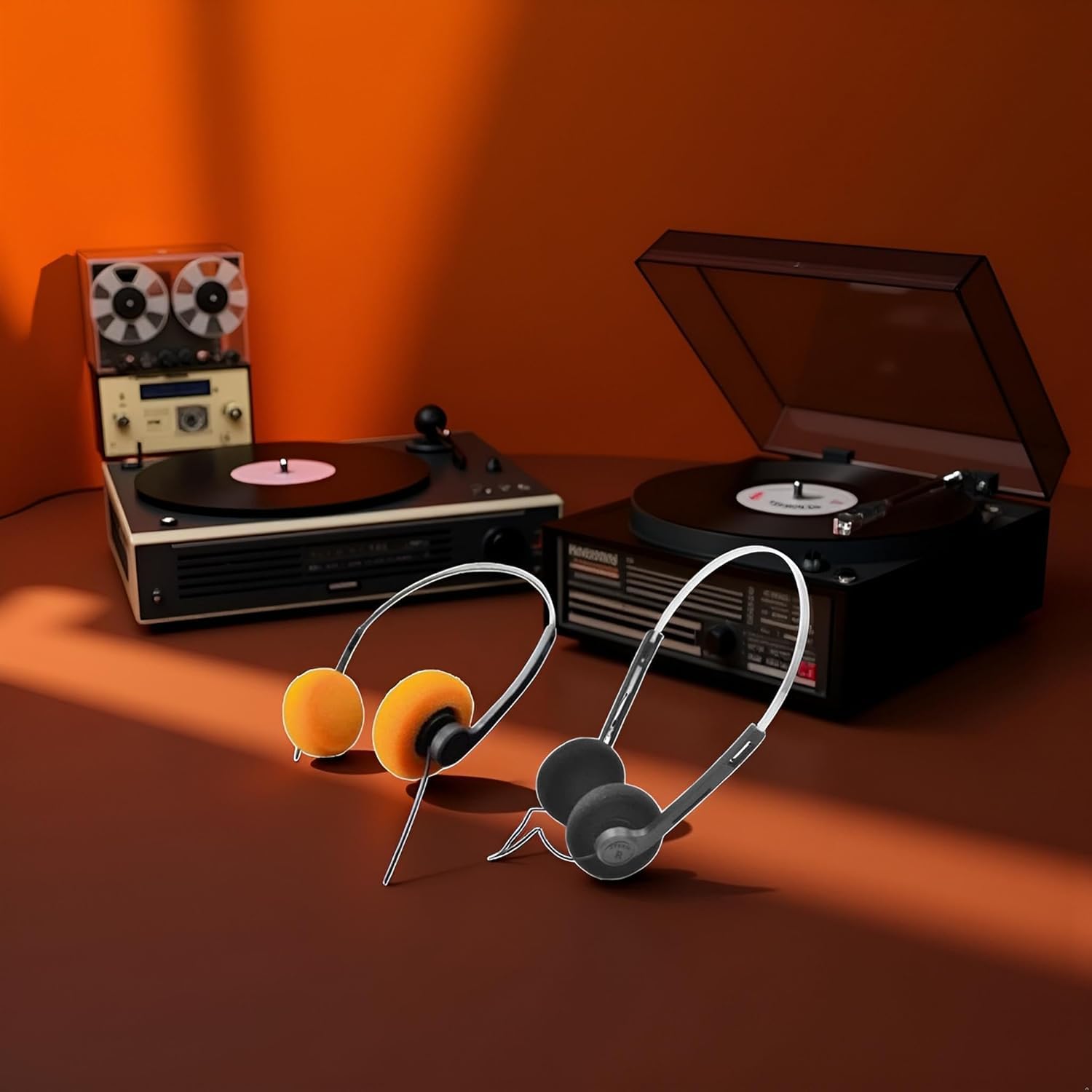 Canal カナル キャナル ステレオヘッドフォン ビンテージ 昭和 レトロ Vintage 80s Realistic Nova 45 Stereo Headphones Lightweight Radio