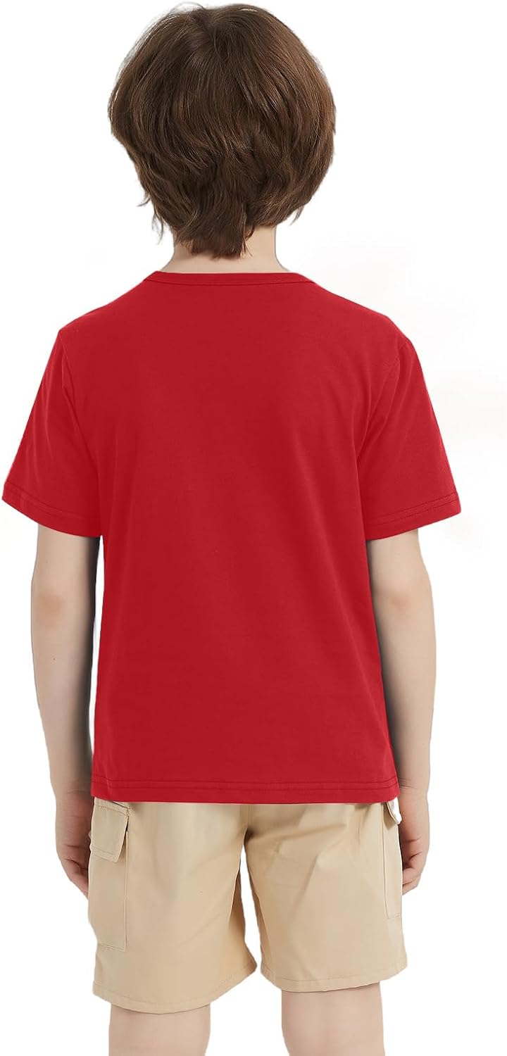 1 Pack Cotton Boys Kids Tshirt Short Sleeve Summer Tops Clothes Tee Shirts for Toddlers(Age 2-14) - Image 6