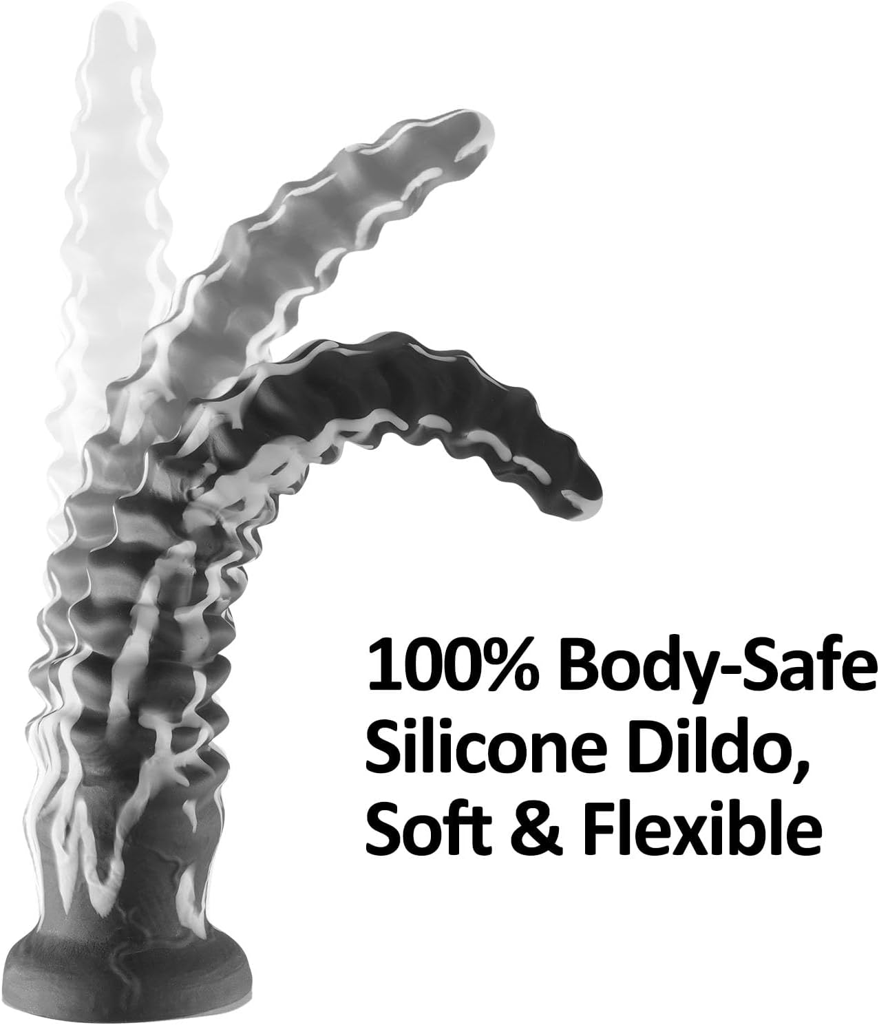 15.7" Long Butt Plug, Anal Sex Toy Monster Dildo, Huge Fantasy Dildo with Powerful Suction Cups, Liquid Silicone Anal Plug Dildo for G Spot & Anal Stimulation, Sex Toys for Women Men Couple
