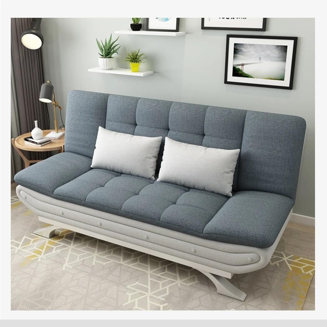 Comfynest Tufted Convertible Sofa Bed | Modern Couch, Multiple Colors | Pillow Top Comfort, Wood Frame | Stylish for Compact Living Spaces(Grey)