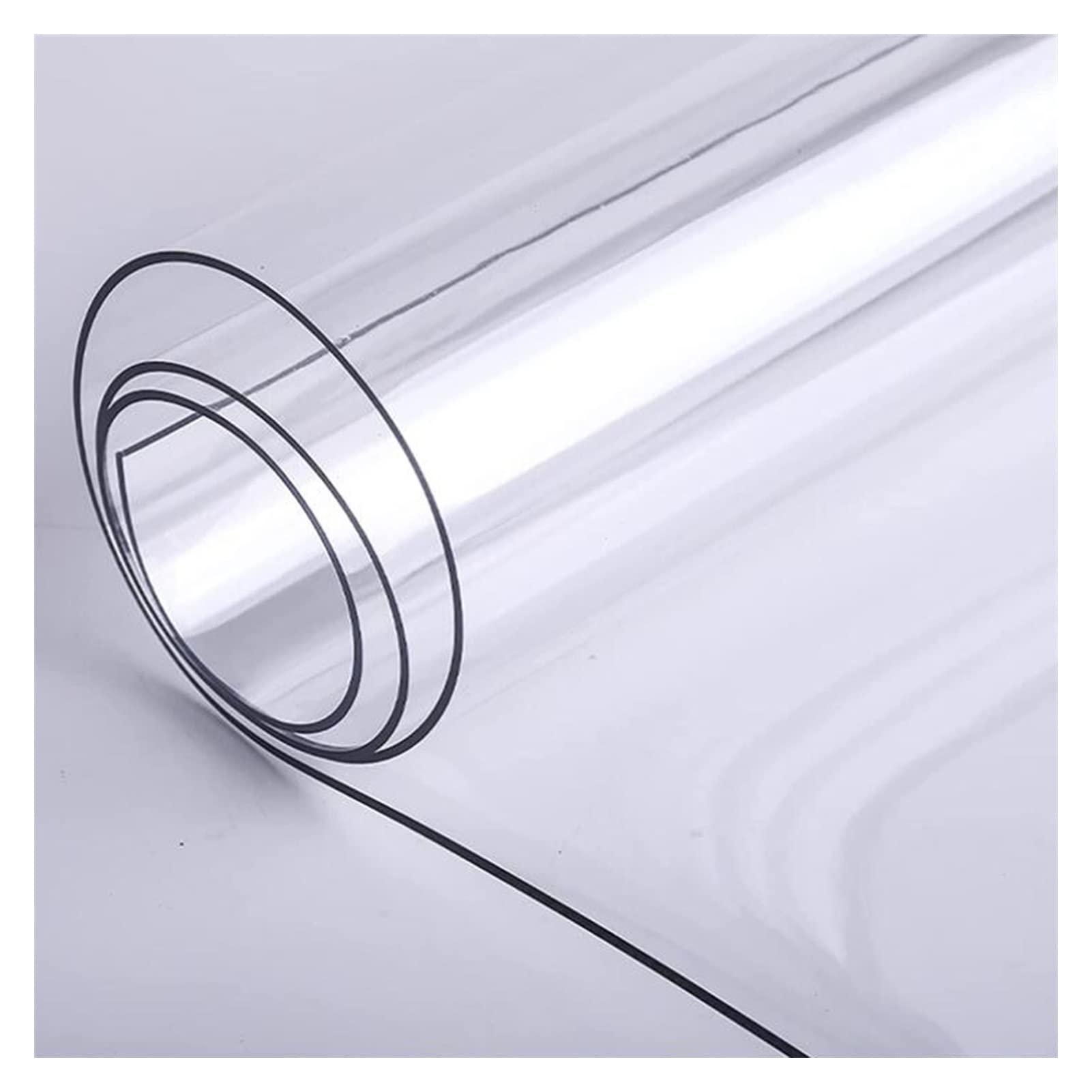 Transparente PVC-Bodenschutzmatte 2mm dick Bodenschutzmatte Transparent Bürostuhlmatten Schreibtischstuhl Unterlage PVC Stuhlunterlage,Wasserdicht,Einfaches Gleiten für Stühle,60/90/100/120/140cm brei