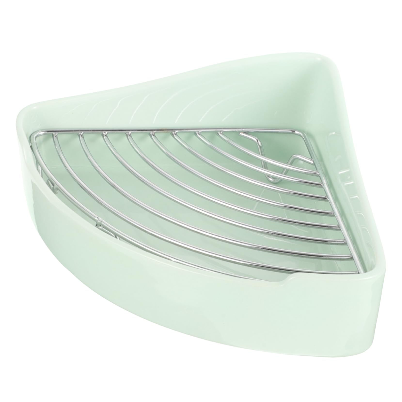 INOOMP Toilette per Piccoli Animali in Ceramica Angolare a Triangolo per Conigli e Cavie Bordi Sicuri e Smalto Interno ed Esterno, per Ufficio e Bagno