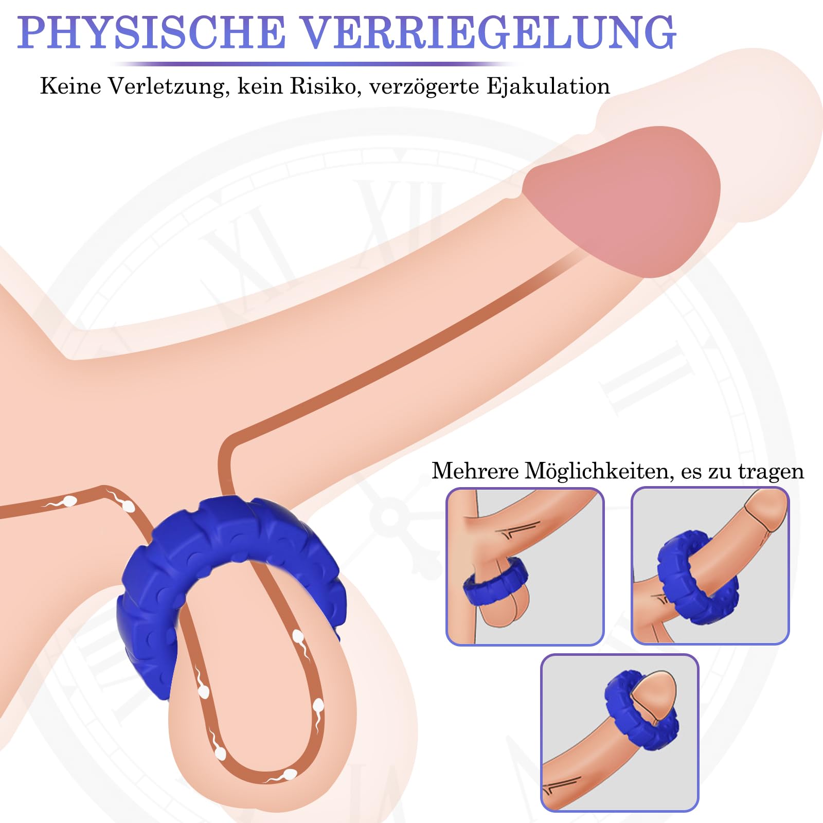 BDSMAGE Mens Sex Toy, 2 Pieces Rings, Hoop Ring with Testicle Rings for  Men, Sex Toy for Men, Ring Cock Ring Ball Stretcher Men, Cock Rings  Extremely Silicone (Blue) : Amazon.de: Health