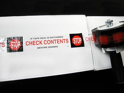 Impreso Caja de cartón  Cinta de sellado  Check contenido 2.2 Mil 2 en  (6152s) (Base Solvente Tamaño 2" (48 mm) X 110yd-36 rollos por Caso)
