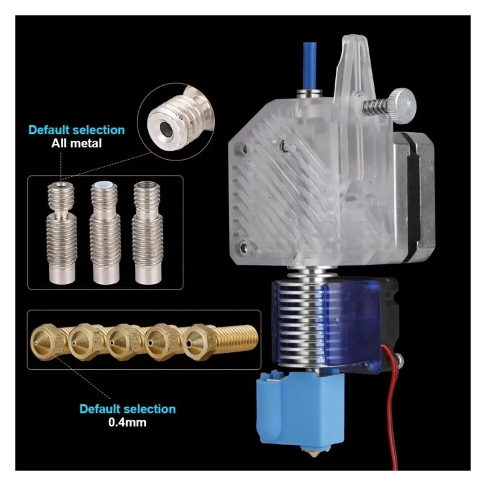 DDE Dual Drive Extruder kompatibel mit Bowden Extruder, präzise Zuführung, langlebig und einfache Installation(Right,Set 2)