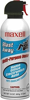 Maxell 190025 Canned Air, Nonflammable, 10 oz.