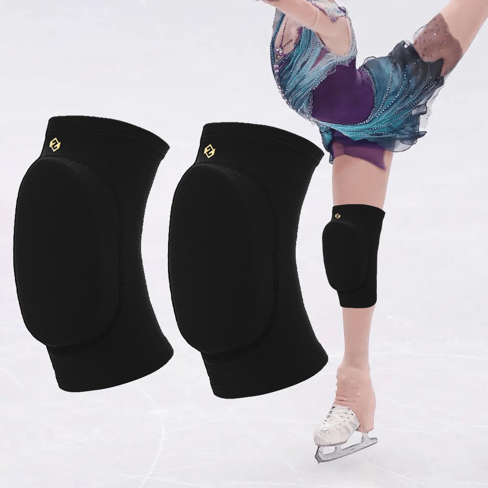 Genouillères Souples et Antichoc pour Danseurs, Manchons de Protection pour Le Tennis, Le, L'haltérophilie et Le Basketball.